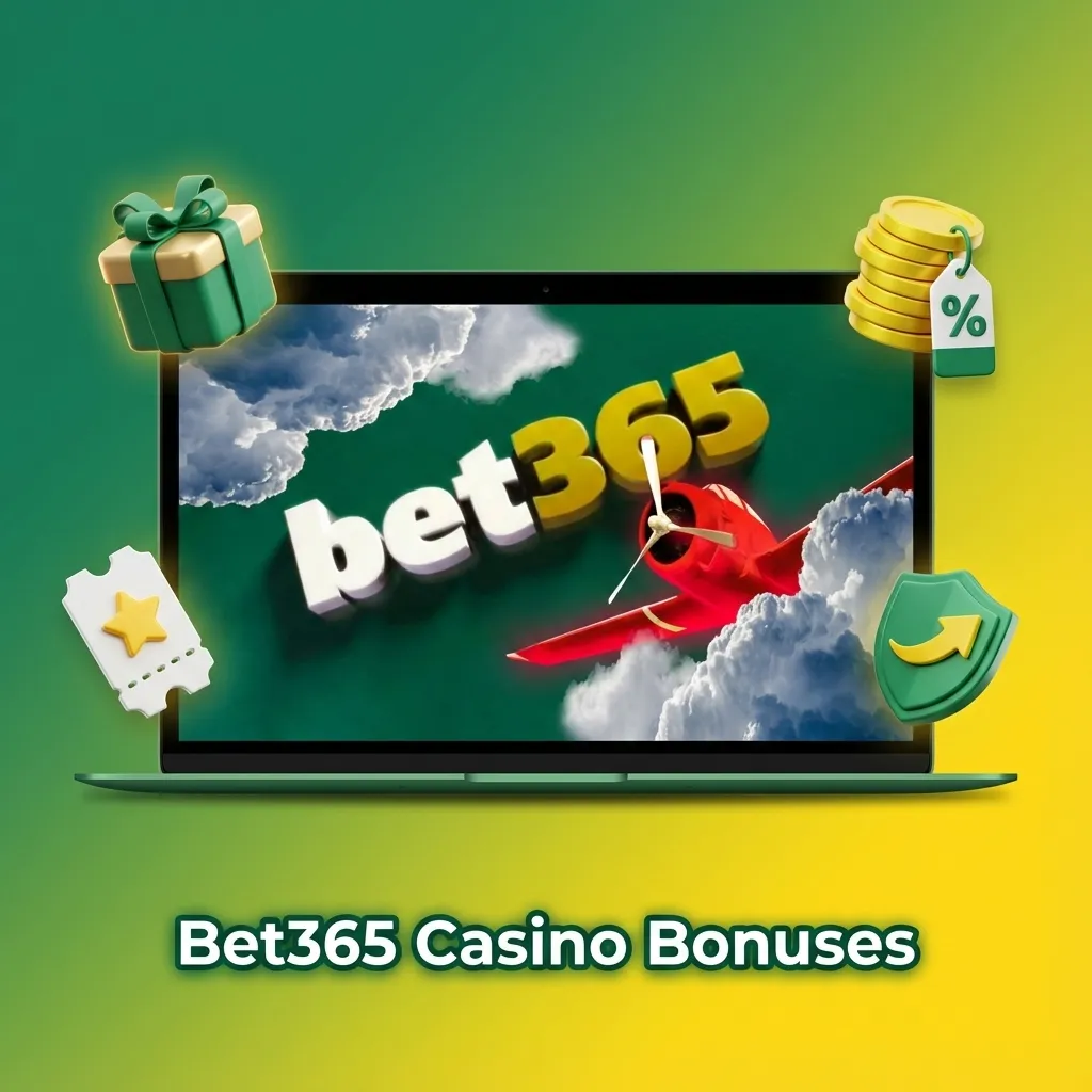 Graphic showing Bet365 casino bonuses in India: welcome, reload, free spins, and live casino offers with wagering terms.