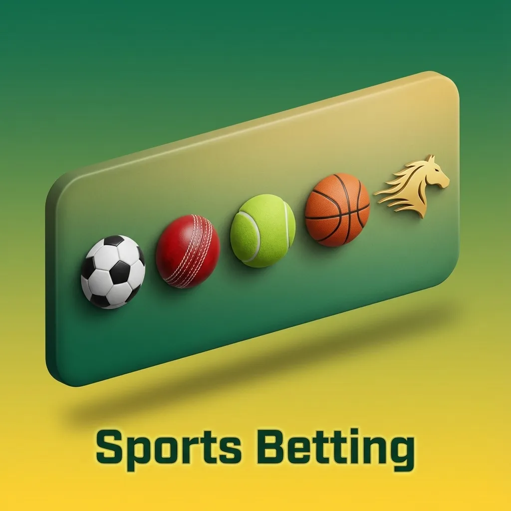 Sports betting interface in India showing odds and icons for cricket, football, tennis, kabaddi, basketball, e-sports, and more